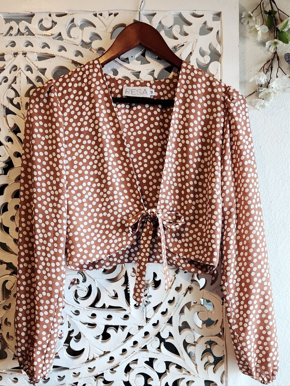 RESA CHA CHA CHA TERRACOTA POLKA DOT NWOT SIZE MEDIUM - Picture 9 of 15